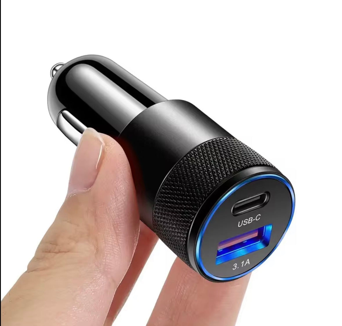 Chargeur de voiture USB mini 18W, chargeur rapide 15W