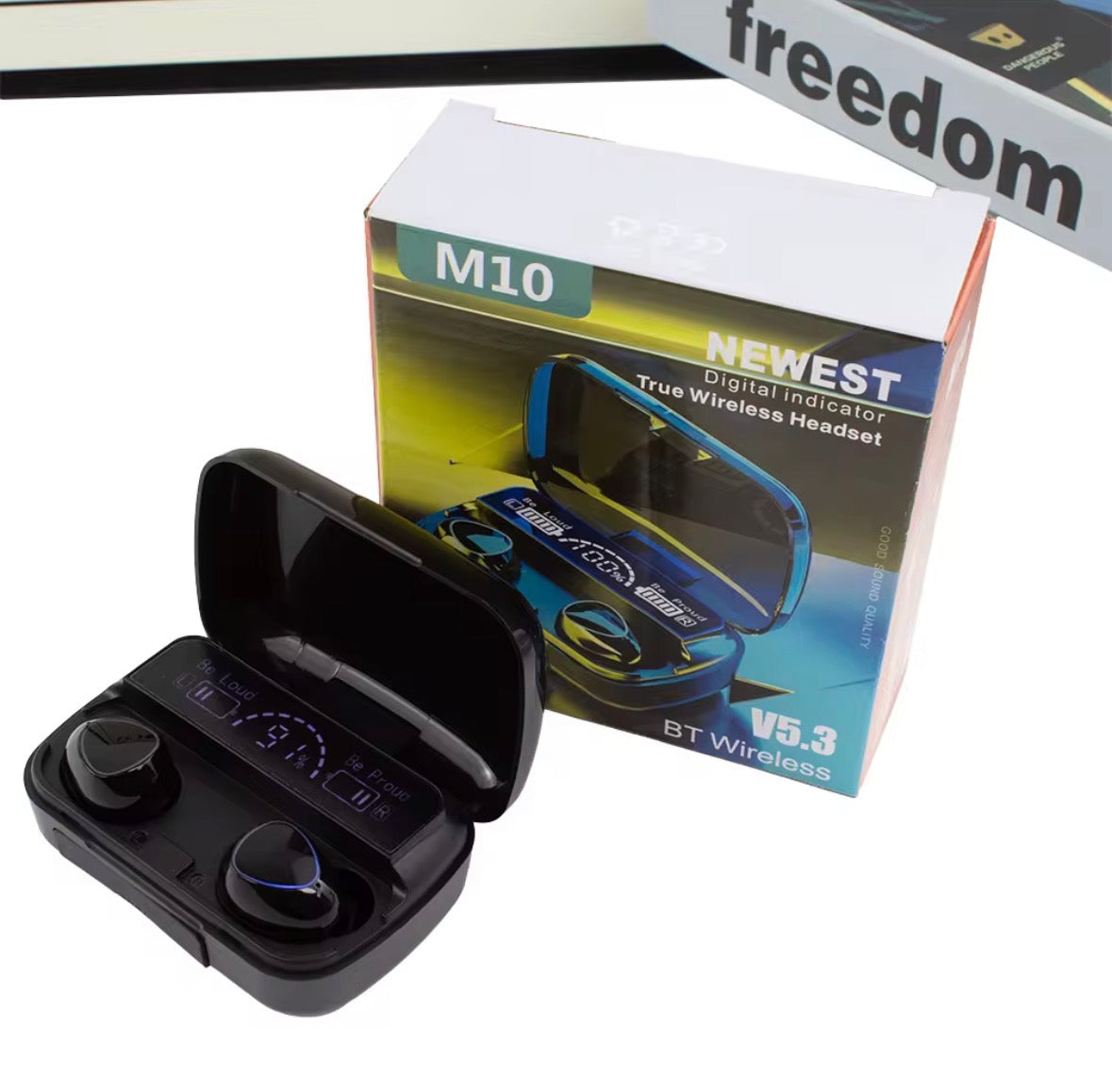 Écouteurs TWS M10 2025 Sans Fil à Charge Rapide