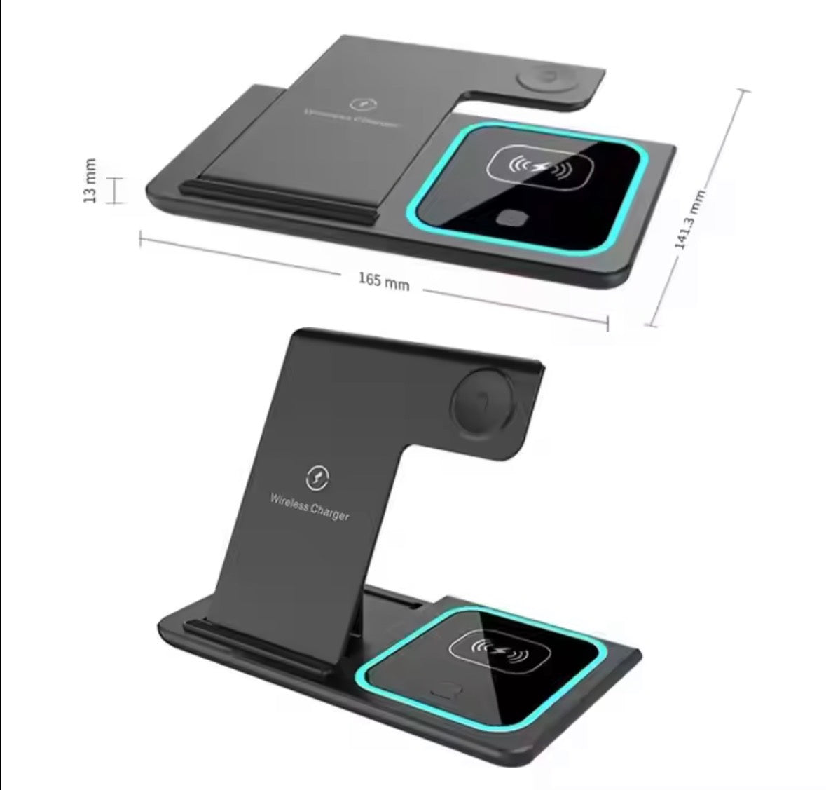 Chargeur Multi-fonctions Sans Fil Pliable 3-en-1
