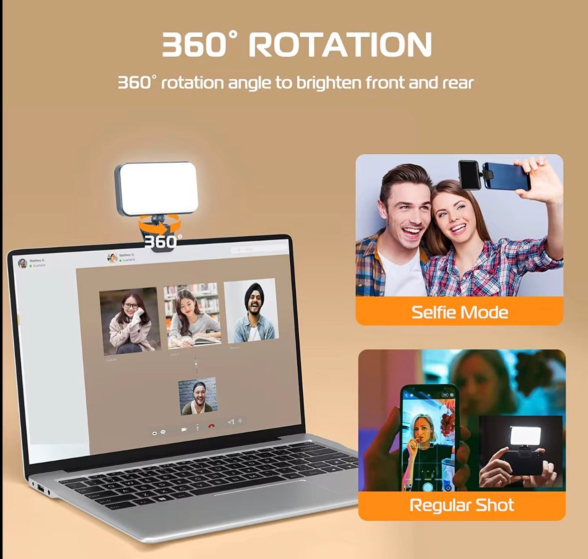 Nouvelle Lampe LED RGB pour Selfie 2026