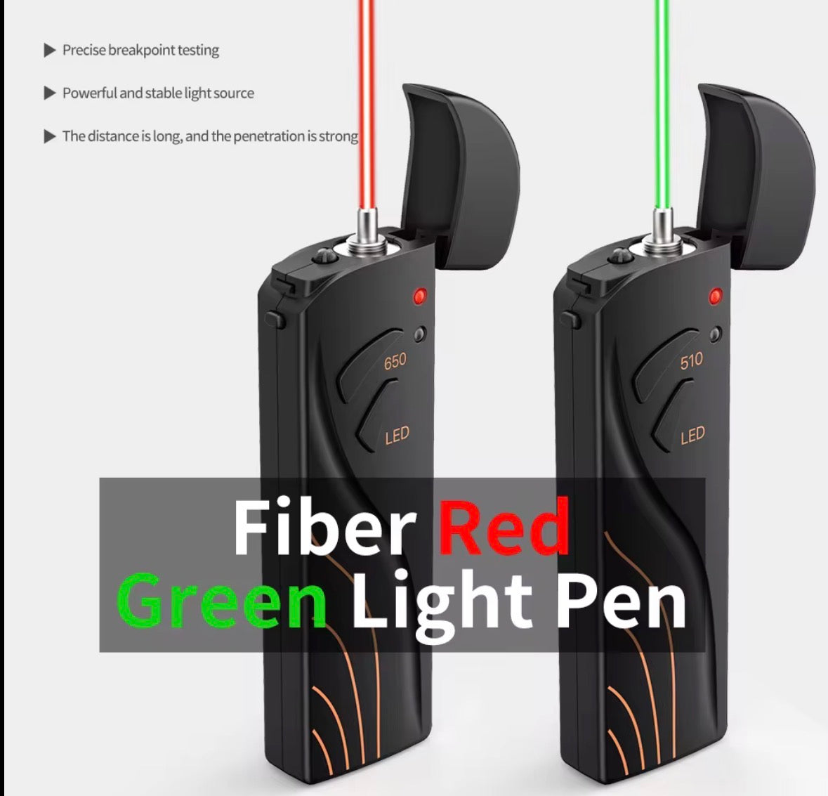 Stylo laser vert a fibre optique B3G 15mW VFL 10mW