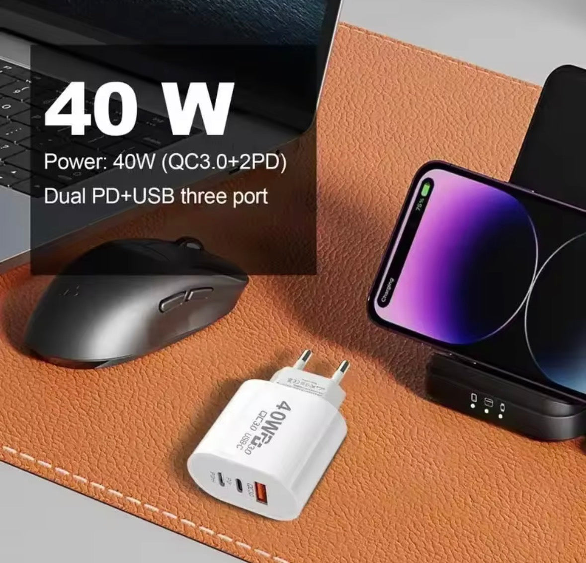 Adaptateur 40W USB - USB-C
