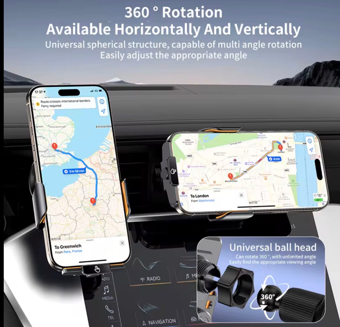 Nouveau Support Intelligent Rotatif à 360° peu cher