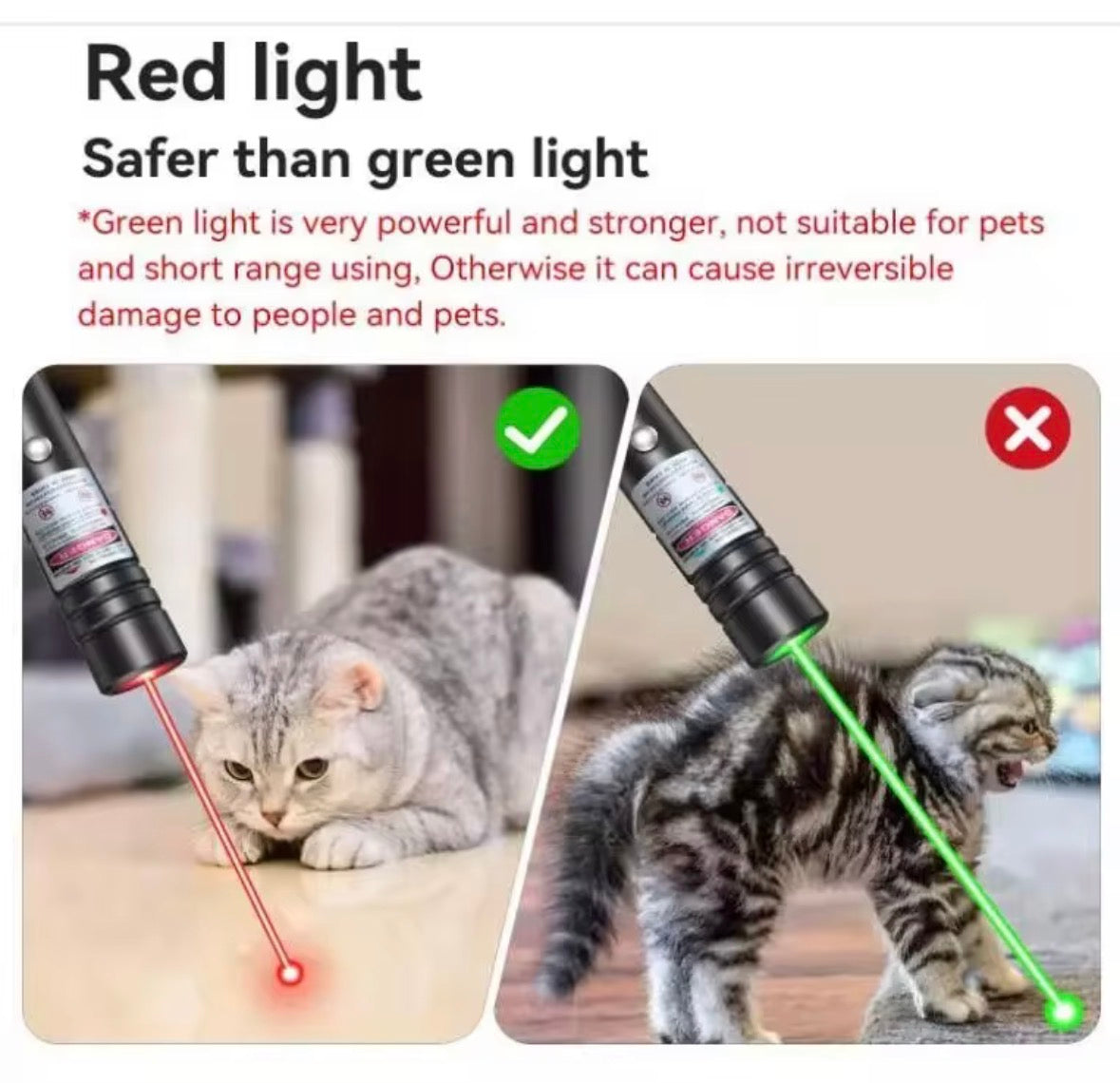 Stylo Laser 2-en-1 Haute Puissance Lumière Verte