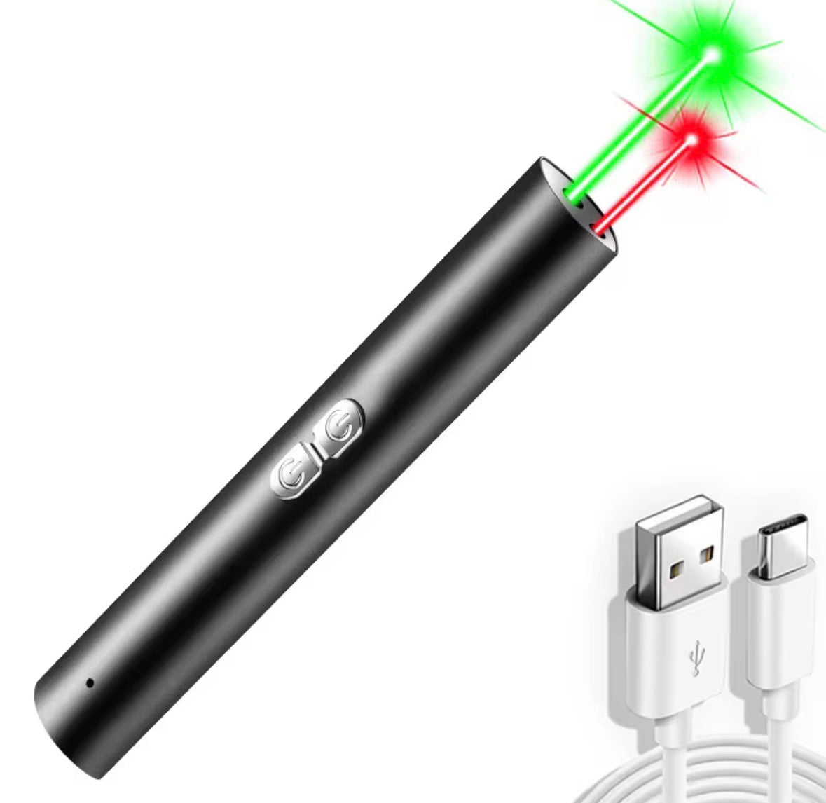 Stylo Laser 2-en-1 Haute Puissance Lumière Verte