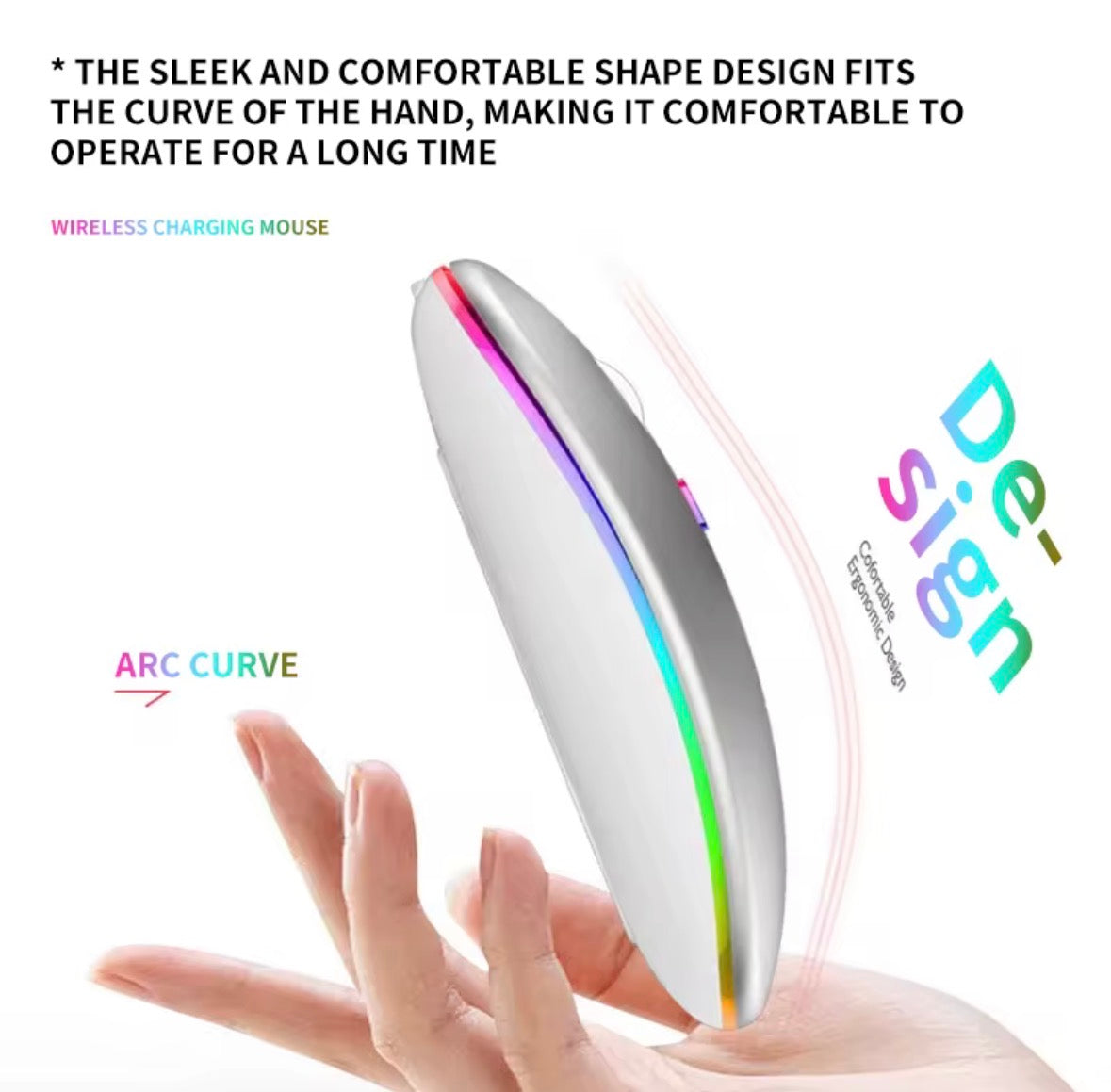 Souris Silencieuse Sans Fil Rechargeable