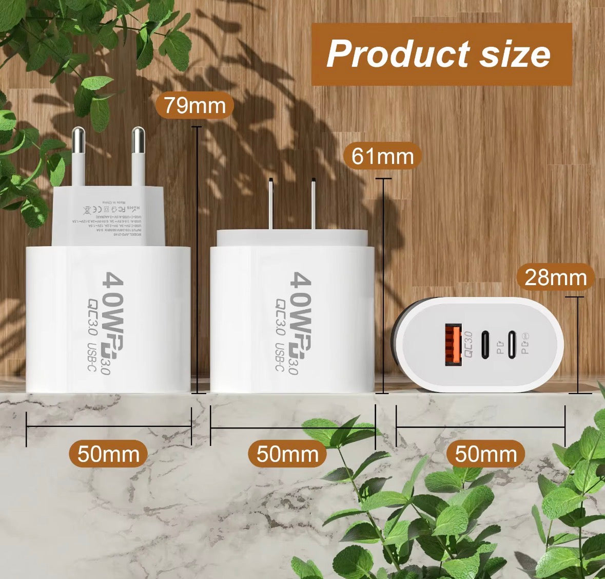Adaptateur 40W USB - USB-C